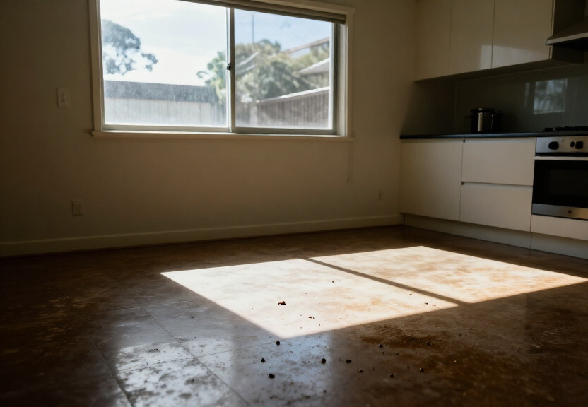 Ant trail along kitchen counter in Naremburn home before treatment